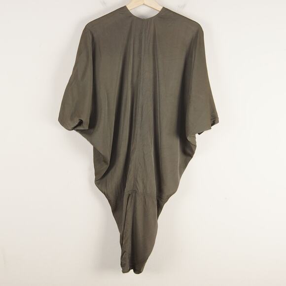 Rick Owens Draped Kite Cyclops 2016 Viscose Green Tunic Dress Womens Sz 6 US - Picture 3 of 15
